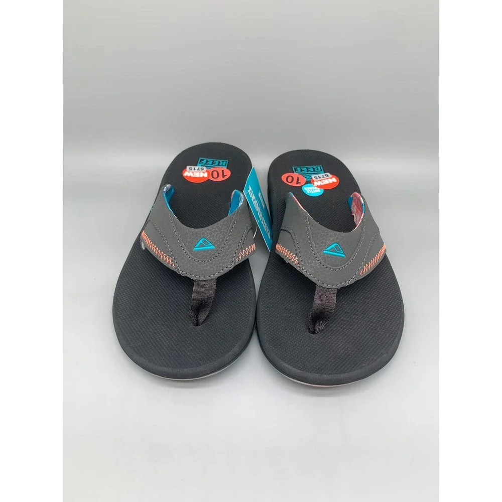 Reef Fanning Tropi-Cool Sandals Grey Blue Pink CJ5588 Men's Sz 10